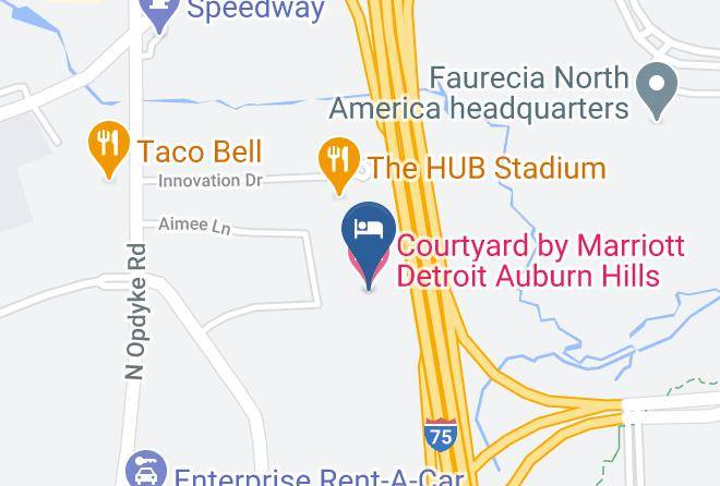 Courtyard By Marriott Detroit Auburn Hills Map