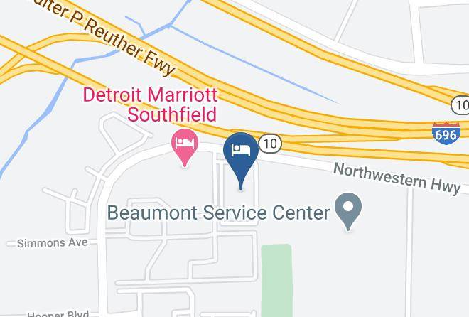 Oakland County - Courtyard By Marriott Detroit Southfield Maps