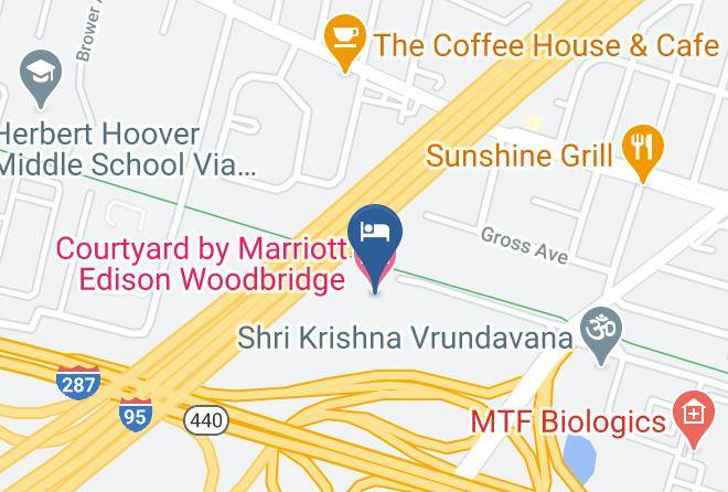 Courtyard By Marriott Edison Woodbridge Map
