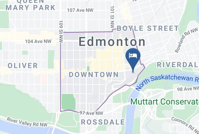 Courtyard By Marriott Edmonton Downtown Map