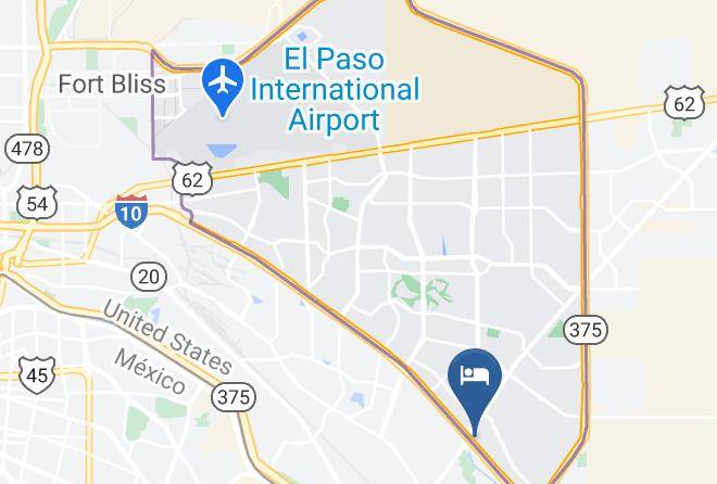 El Paso - Courtyard By Marriott El Paso East I 10 Maps