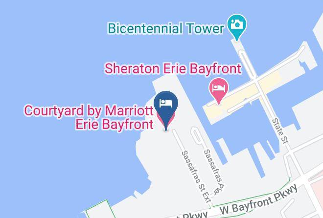 Erie - Courtyard By Marriott Erie Bayfront Maps