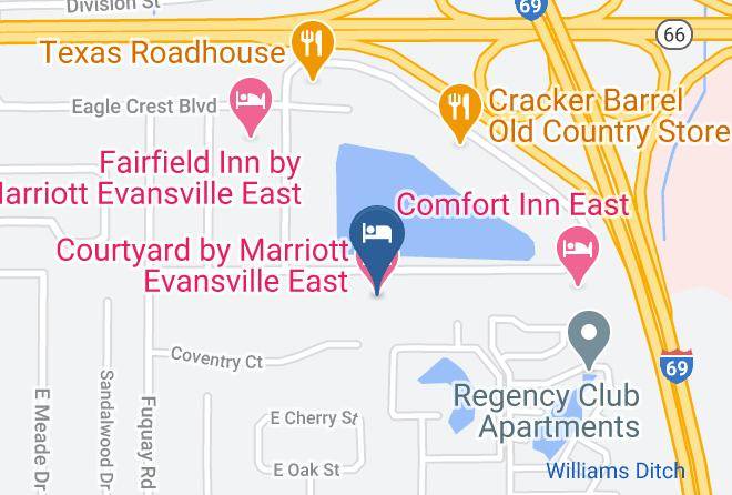 Vanderburgh - Courtyard By Marriott Evansville East Maps