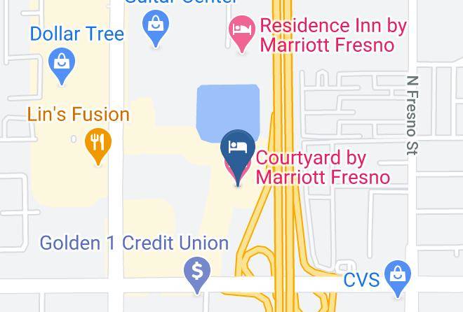 Fresno - Courtyard By Marriott Fresno Maps