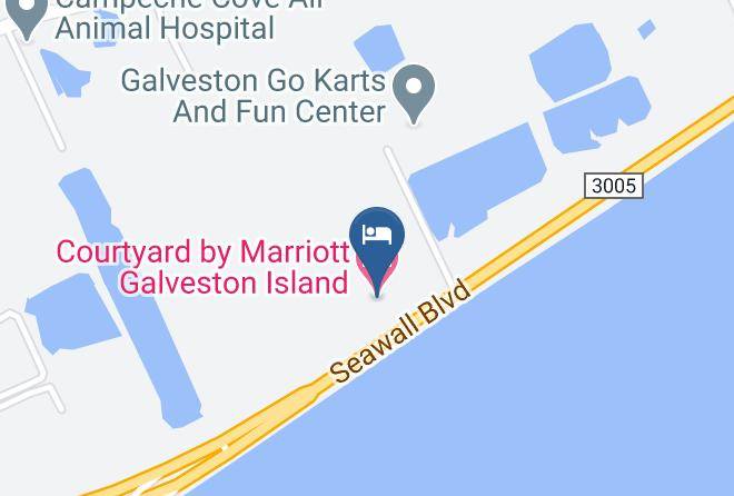 Galveston - Courtyard By Marriott Galveston Island Maps