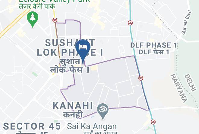 Gurgaon - Courtyard By Marriott Gurugram Downtown Maps