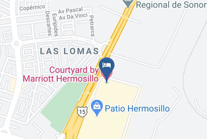 Hermosillo - Courtyard By Marriott Hermosillo Maps