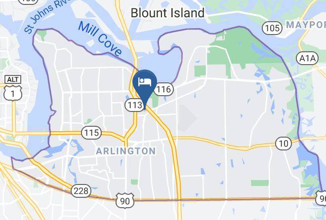 Courtyard By Marriott Jacksonville I 295 East Beltway Map