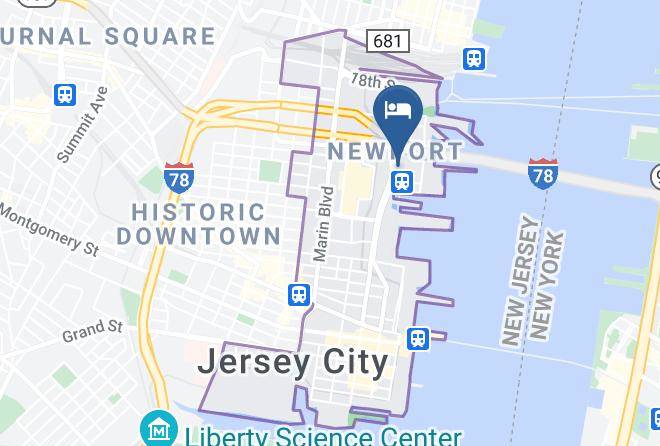 Hudson - Courtyard By Marriott Jersey City Newport Maps