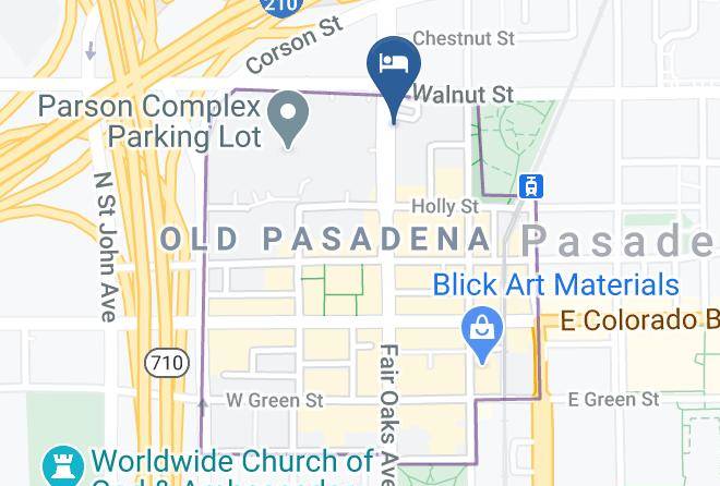 Los Angeles - Courtyard By Marriott Los Angeles Pasadena Old Town Maps