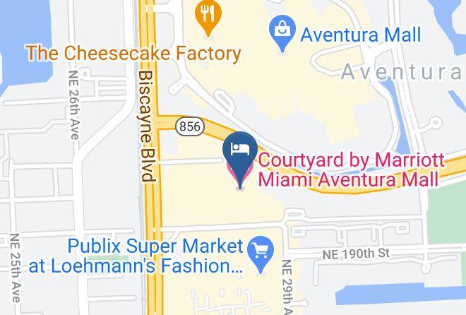 Miami Dade - Courtyard By Marriott Miami Aventura Mall Maps
