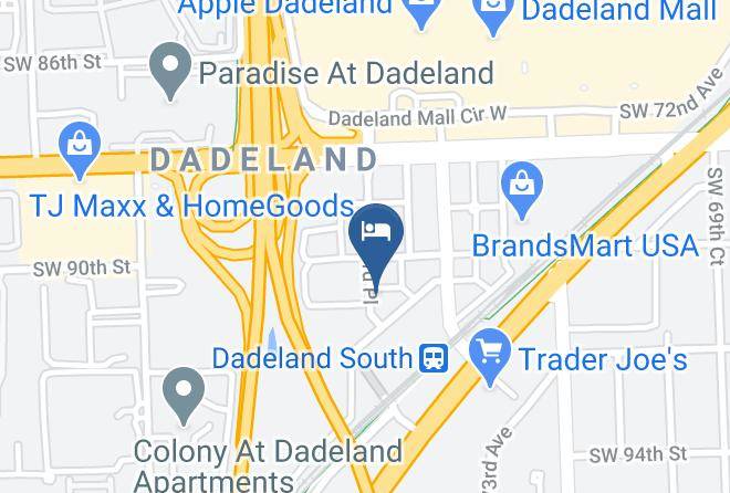Miami Dade - Courtyard By Marriott Miami Dadeland Maps