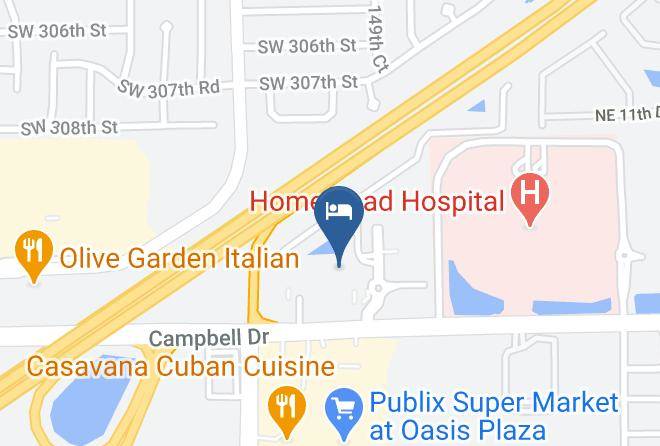 Courtyard By Marriott Miami Homestead Map