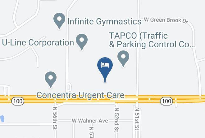 Milwaukee - Courtyard By Marriott Milwaukee North Brown Deer Maps