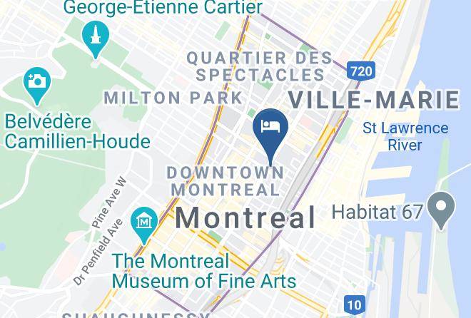Montreal - Courtyard By Marriott Montreal Downtown Maps