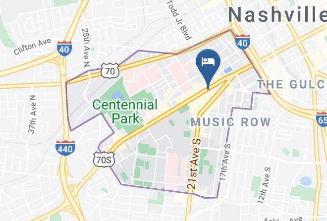Courtyard By Marriott Nashville Vanderbilt West End Map