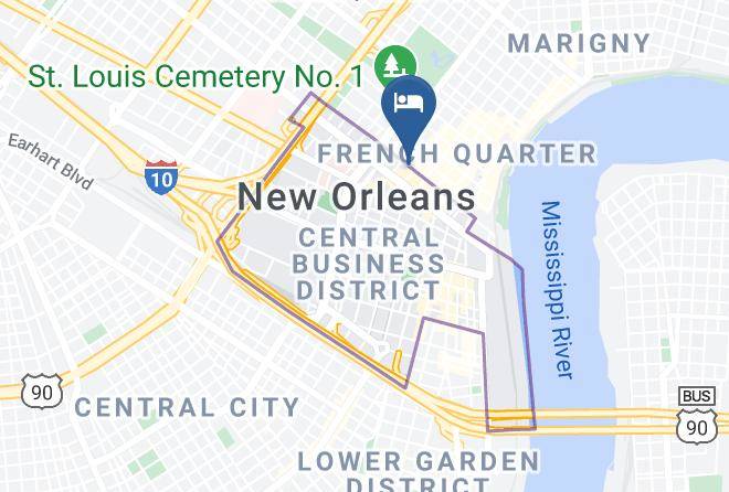 Orleans Par - Courtyard By Marriott New Orleans French Quarter Iberville Maps