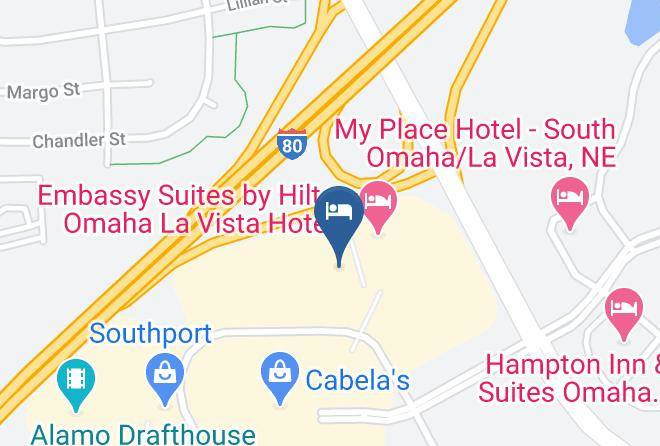 Courtyard By Marriott Omaha La Vista Map