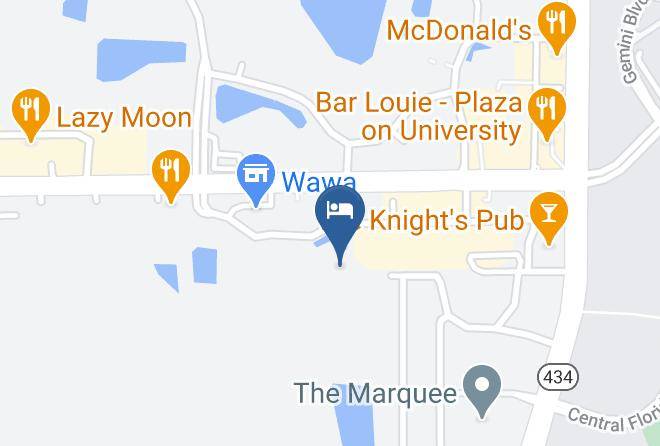 Orange - Courtyard By Marriott Orlando East Ucf Area Maps