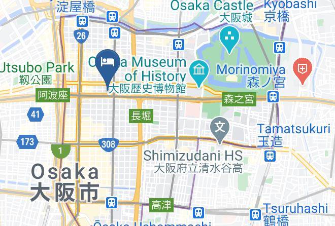 Osaka City Chuo Ward - Courtyard By Marriott Osaka Honmachi Maps