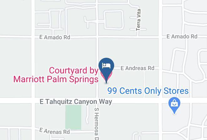 Courtyard By Marriott Palm Springs Map