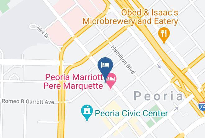 Peoria - Courtyard By Marriott Peoria Downtown Maps