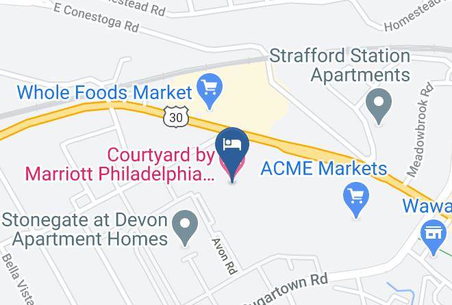 Chester - Courtyard By Marriott Philadelphia Devon Villanova Maps