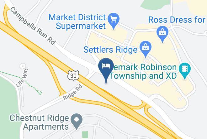 Allegheny - Courtyard By Marriott Pittsburgh Airport Settlers Ridge Maps