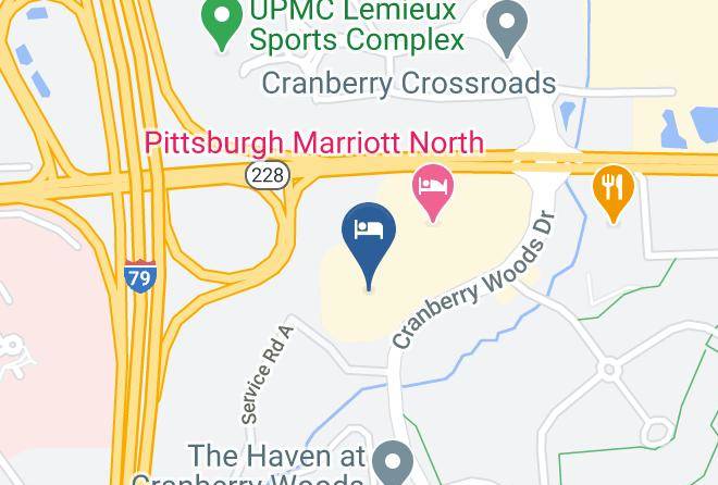 Butler - Courtyard By Marriott Pittsburgh North Cranberry Woods Maps