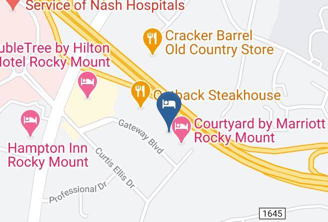 Residence Inn By Marriott Rocky Mount Map