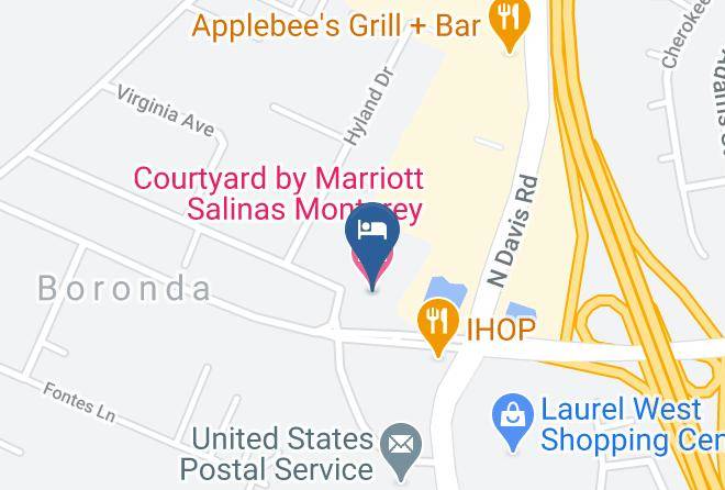 Monterey - Courtyard By Marriott Salinas Monterey Maps