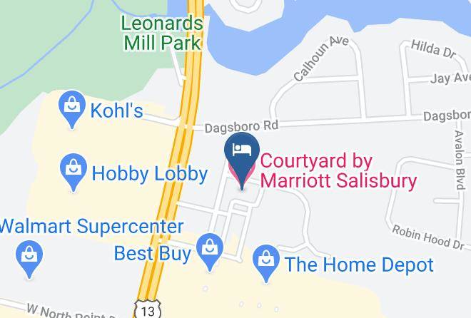 Wicomico - Courtyard By Marriott Salisbury Maps