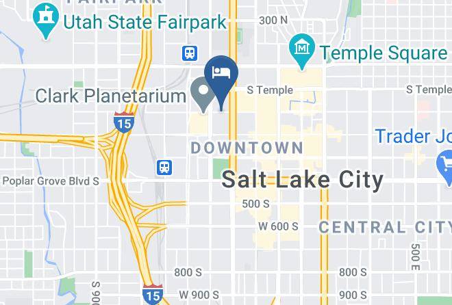 Courtyard By Marriott Salt Lake City Downtown Map