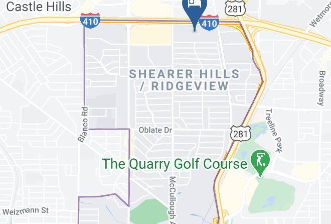 Bexar - Courtyard By Marriott San Antonio Airport North Star Mall Maps