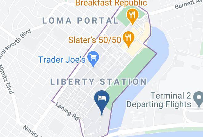San Diego - Courtyard By Marriott San Diego Airport Liberty Station Maps