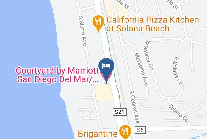 San Diego - Courtyard By Marriott San Diego Del Mar Solana Beach Maps