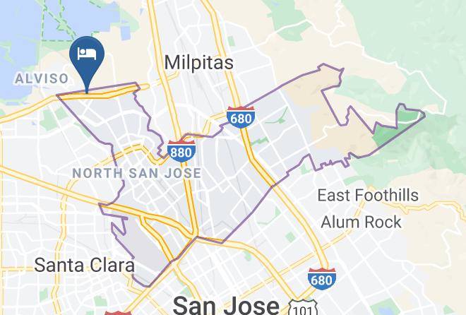 Santa Clara - Courtyard By Marriott San Jose North Silicon Valley Maps