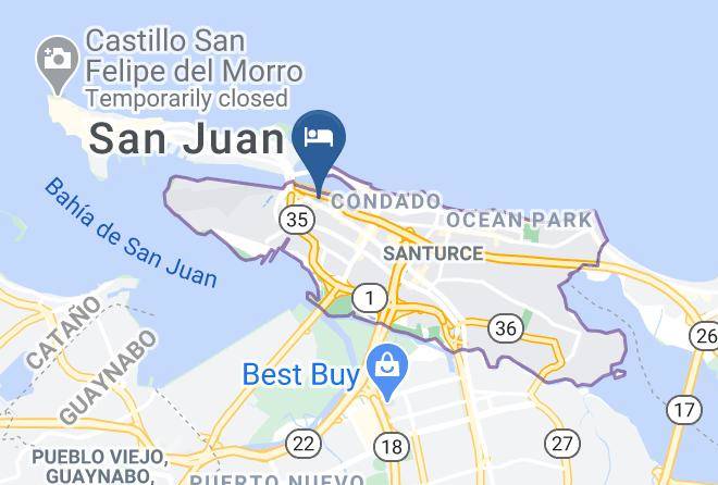 San Juan - Courtyard By Marriott San Juan Miramar Maps