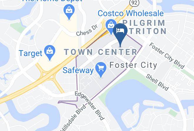 Courtyard By Marriott San Mateo Foster City Map