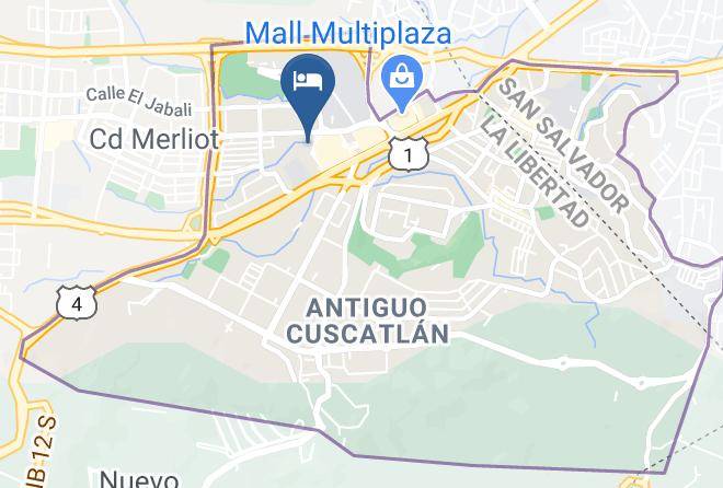 Antiguo Cuscatlan - Courtyard By Marriott San Salvador Maps