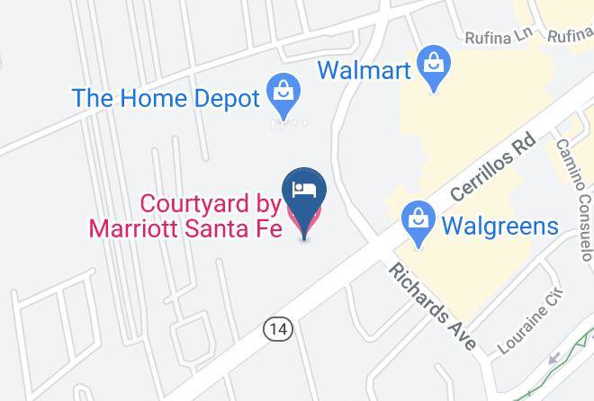 Santa Fe - Courtyard By Marriott Santa Fe Maps