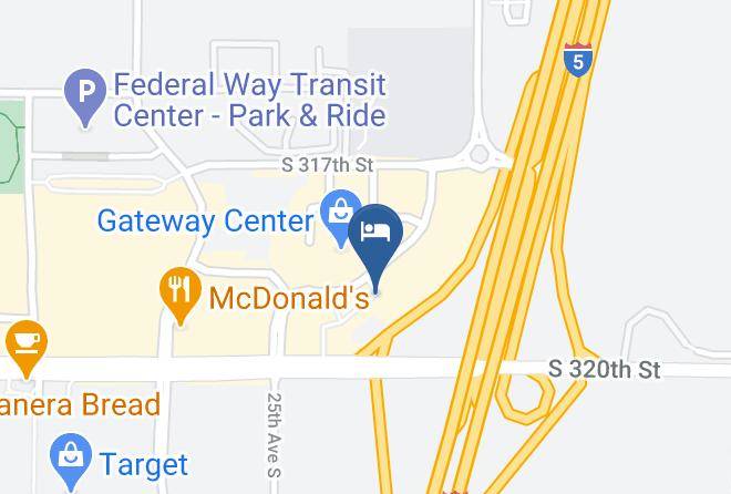 Courtyard By Marriott Seattle Federal Way Map