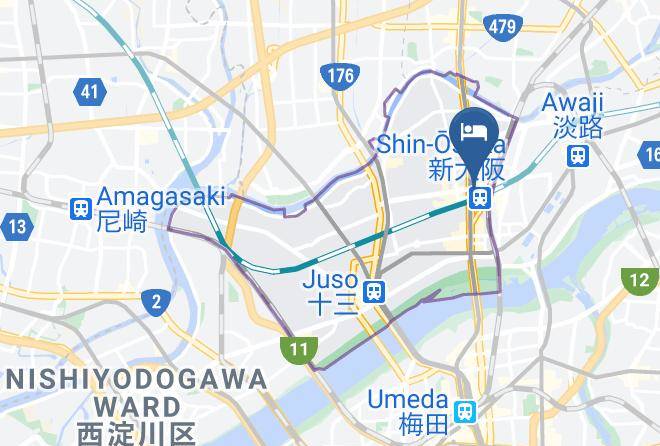 Osaka City Yodogawa Ward - Courtyard By Marriott Shin Osaka Station Maps