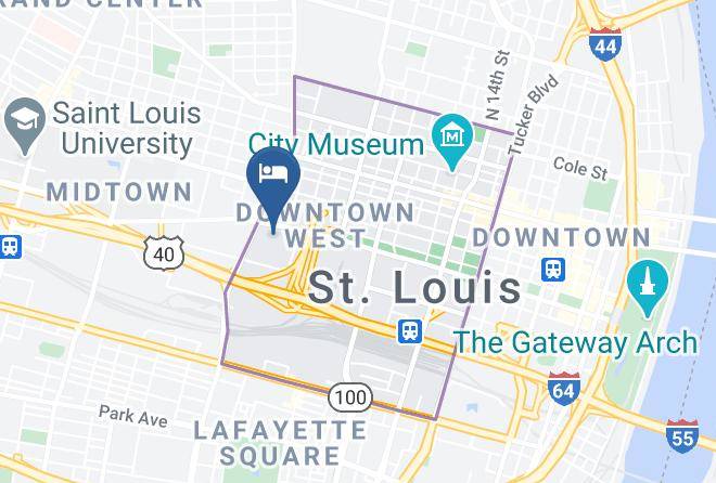 St Louis City - Courtyard By Marriott St Louis Downtown West Maps