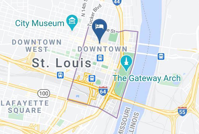 St Louis City - Courtyard By Marriott St Louis Downtown Convention Center Maps