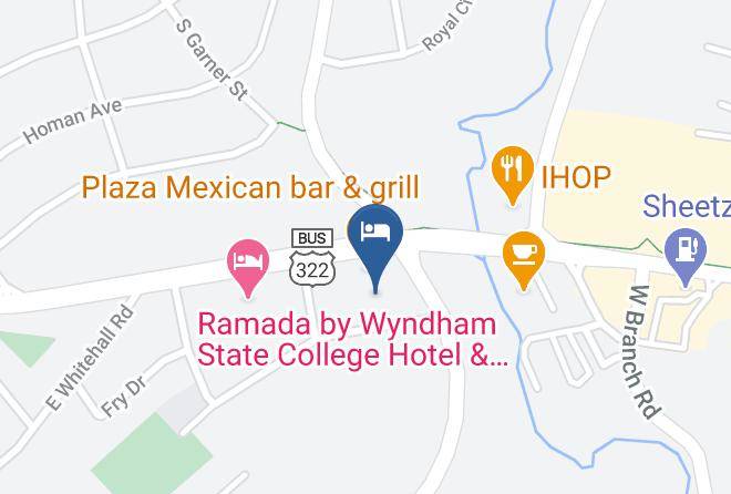 Centre - Courtyard By Marriott State College Maps