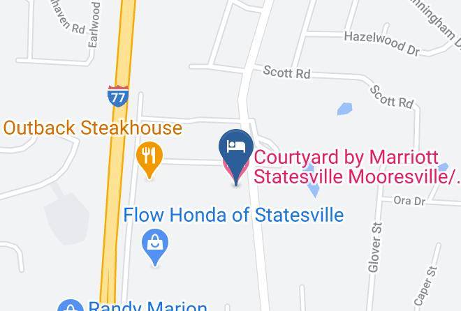 Courtyard By Marriott Statesville Mooresville Lake Norman Map