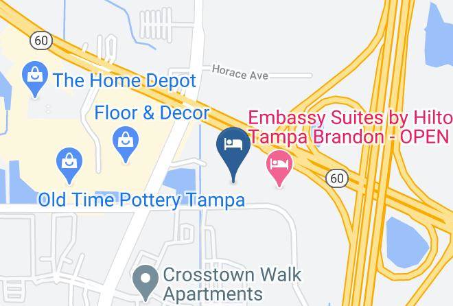 Hillsborough - Courtyard By Marriott Tampa Brandon Maps