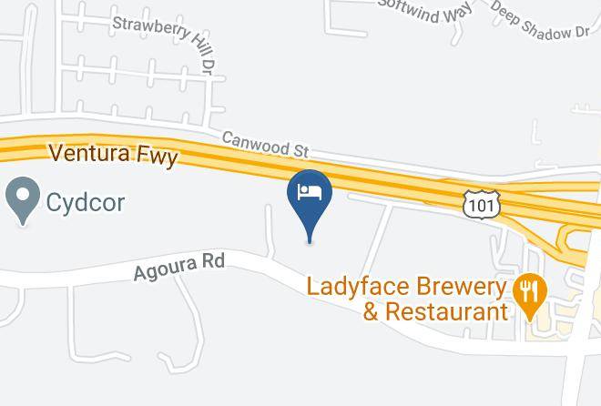Courtyard By Marriott Thousand Oaks Agoura Hills Map