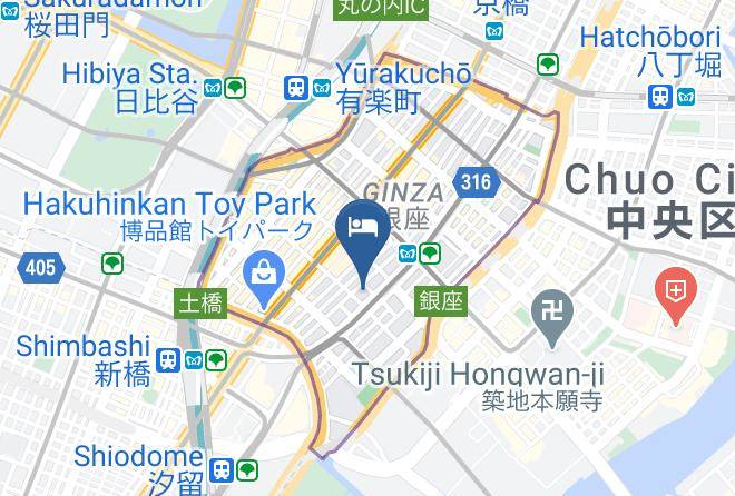 Chuo Ward - Courtyard By Marriott Tokyo Ginza Hotel Maps